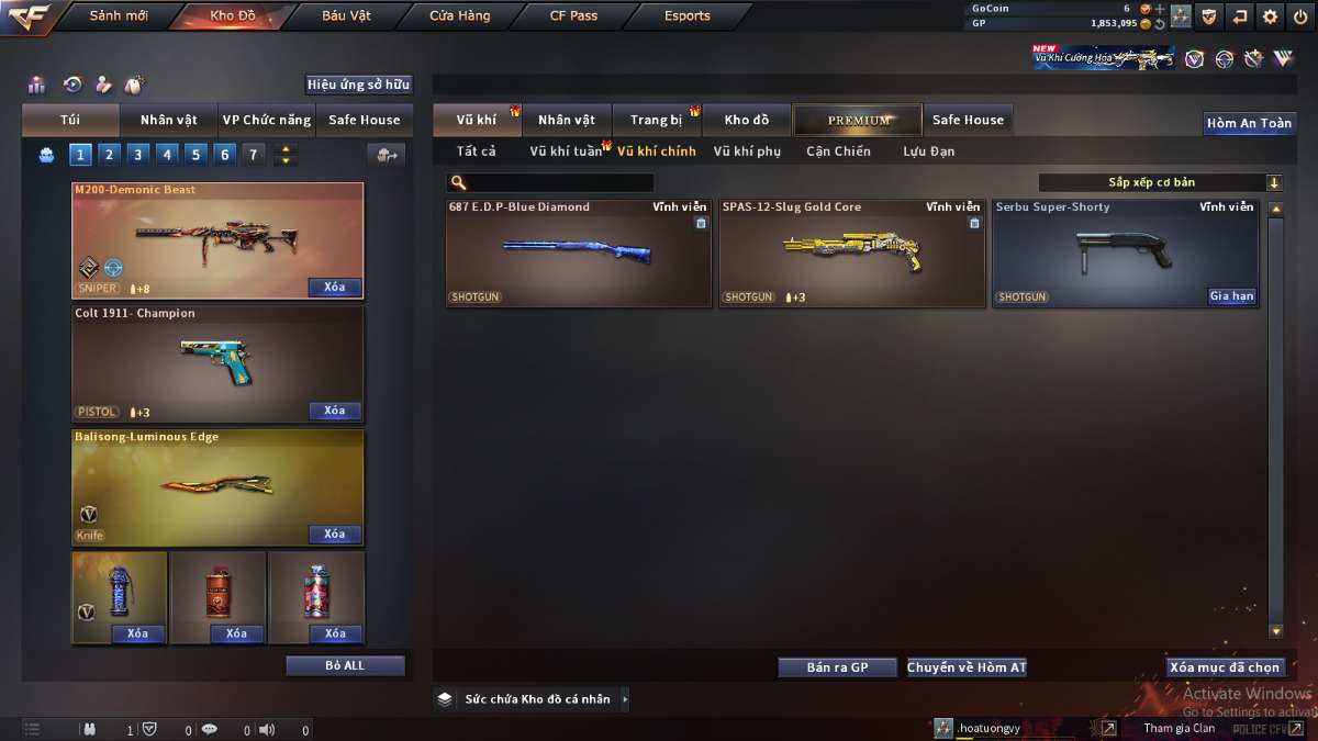 shop acc cf uy tin gia re